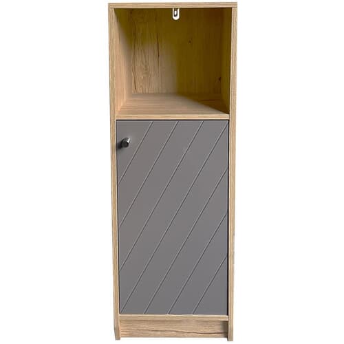 12" x 12" Cilla Floor Storage Cabinet - with Single Door, Grey