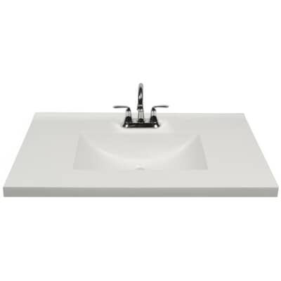 Cultured Marble Vanity Top, Vanity Top With Integrated Sink And Backsplash