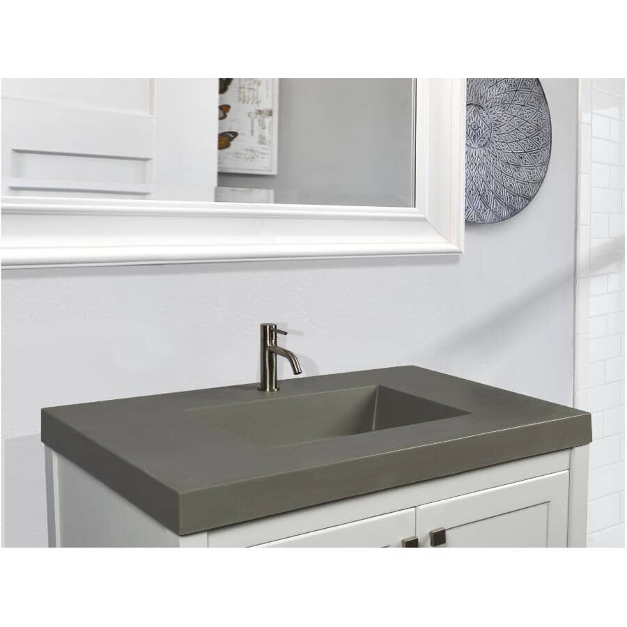 MATRIX DESIGNS 25" x 19" Lavante Cultured Marble Vanity Top with ...