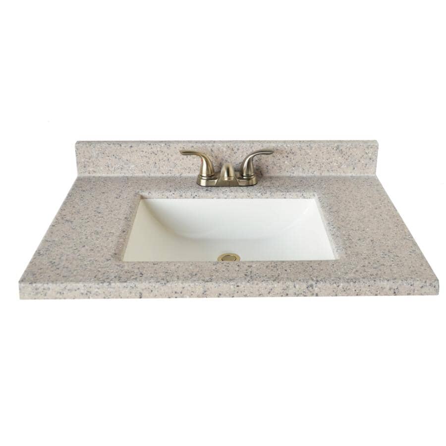 MATRIX DESIGNS 31" x 19" Cultured Granite Vanity Top | Home Hardware