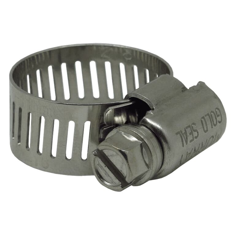 #8 3/4" Stainless Steel Hose Clamps - 25 Pack