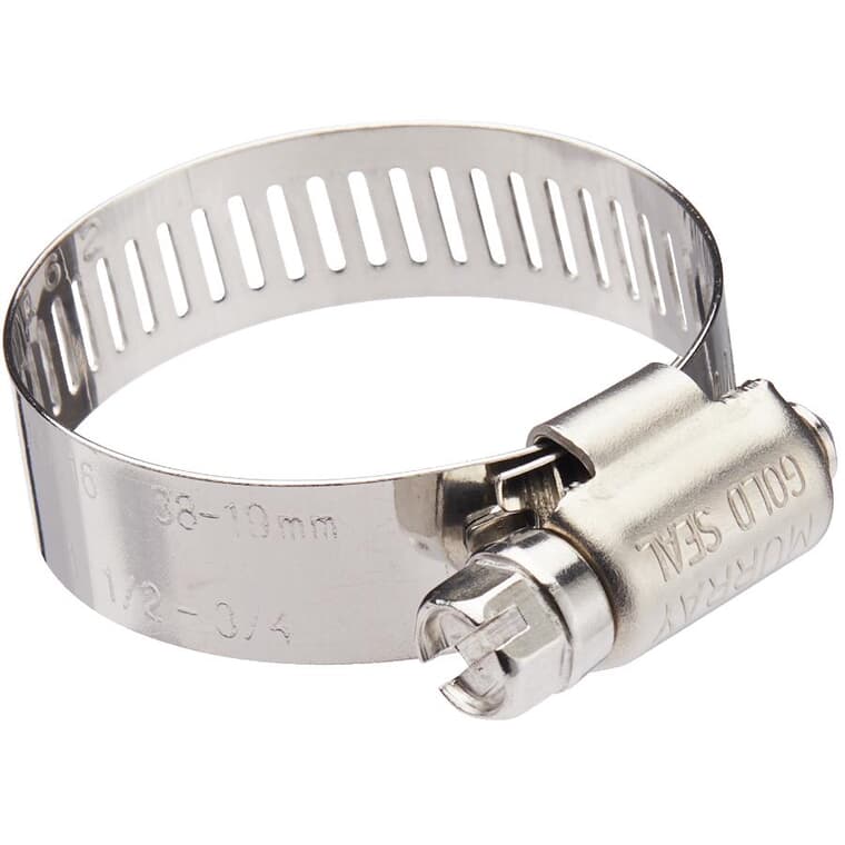 #16 1-1/4" Stainless Steel Hose Clamps - 25 Pack