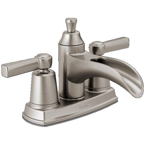 Delta Merge Brushed Nickel Bathroom Faucet 