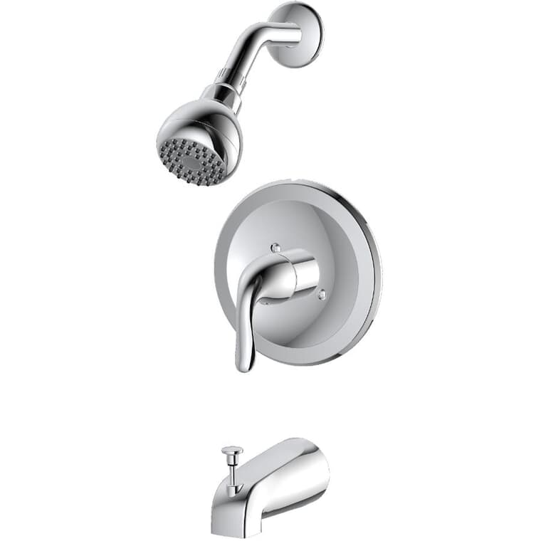 Merton Single Handle Pressure Balanced Tub & Shower Faucet - Chrome