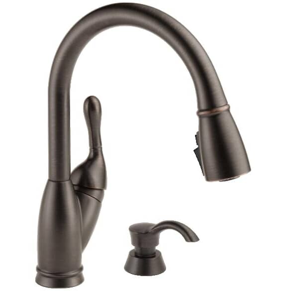 DELTA FAUCET Izak Single Handle Pull-Down Kitchen Faucet | Home