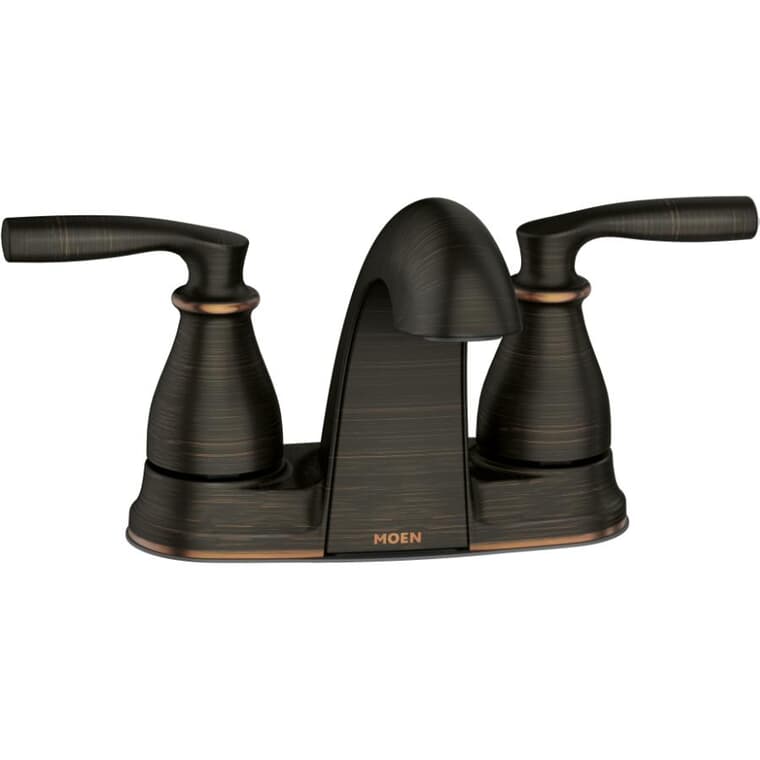 Hilliard 2 Handle Centerset Lavatory Faucet - with Low Arc Spout, Mediterranean Bronze