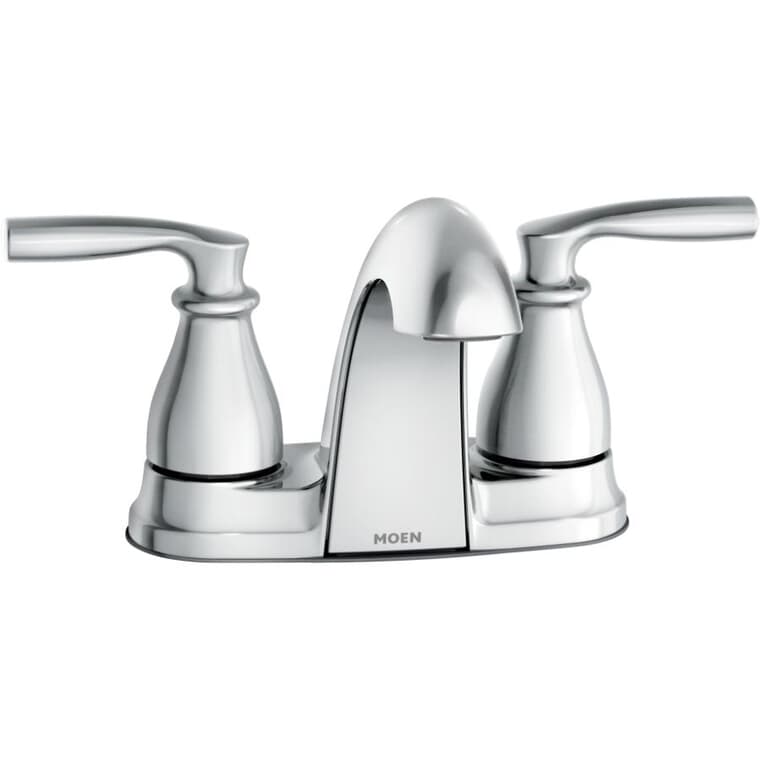 Hilliard 2 Handle Centerset Lavatory Faucet - with Low Arc Spout, Chrome