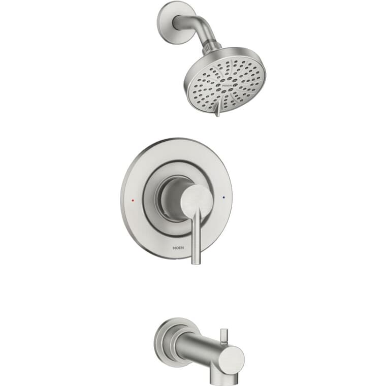 Arlys Single Handle Pressure Balanced Tub & Shower Faucet - Spot Resist Brushed Nickel