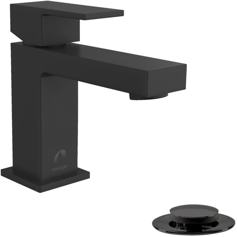 Quadrato Single Handle Lavatory Faucet - Matte Black