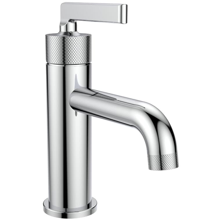 Indy Single Handle Lavatory Faucet with Knurled Accents - Chrome
