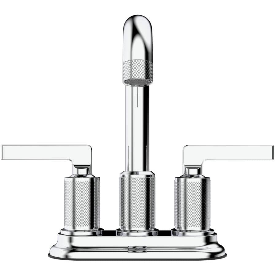 BÉLANGER ESSENTIAL Indy Two Handle Lavatory Faucet with Knurled Accents ...