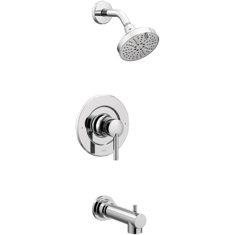 Arlys Single Handle Pressure Balanced Tub & Shower Faucet - Chrome