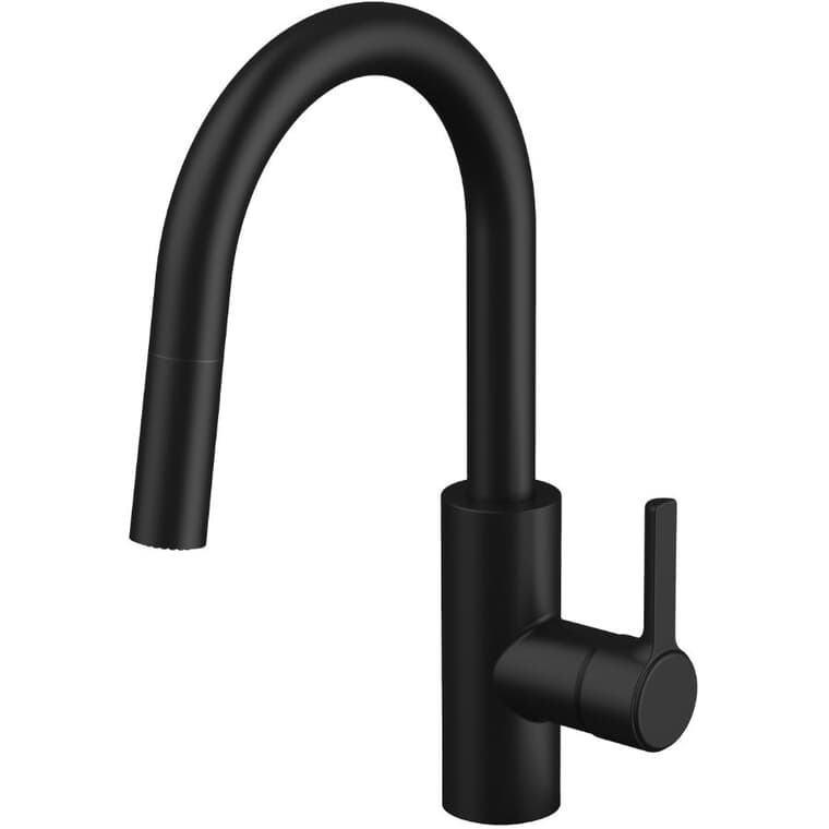 Adessa Single Handle Pull-Down Kitchen Faucet - Matte Black