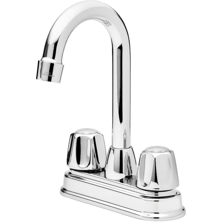 2 Handle Bar Faucet - Chrome