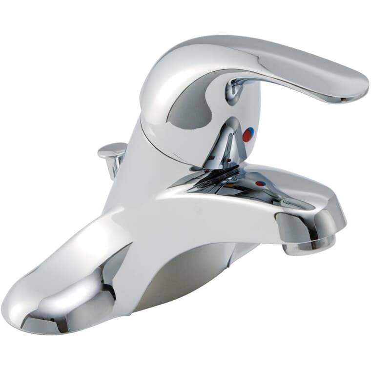 Adler Single Handle Lavatory Faucet - with Lift Rod Drain, Chrome