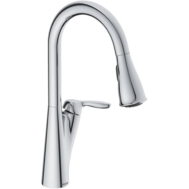 Harlon Single Handle Pull-Down Kitchen Faucet - Chrome