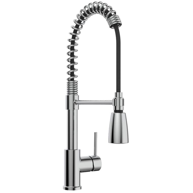 Professio Single Handle Pull-Down Kitchen Faucet - Chrome