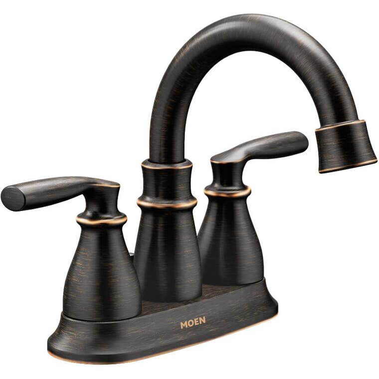 Hilliard 2 Handle Centerset Lavatory Faucet - with High Arc Spout, Mediterranean Bronze