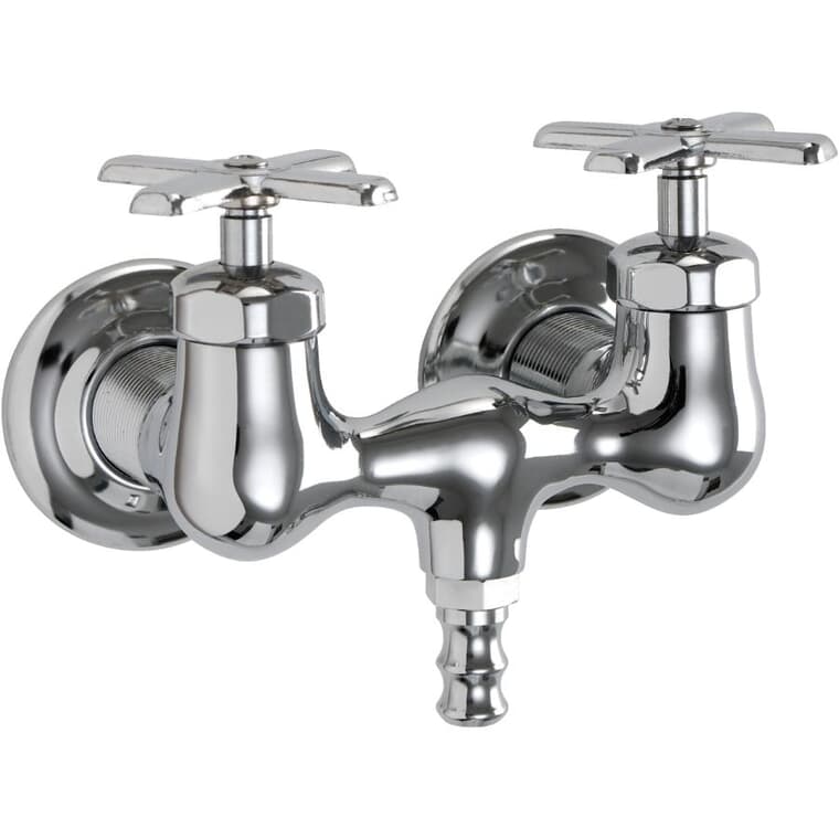 2 Handle Old Style Tub Faucet - Chrome