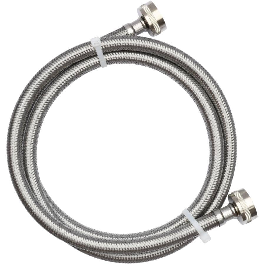 LYNCAR:5' Washing Machine Connector Hose - Stainless Steel