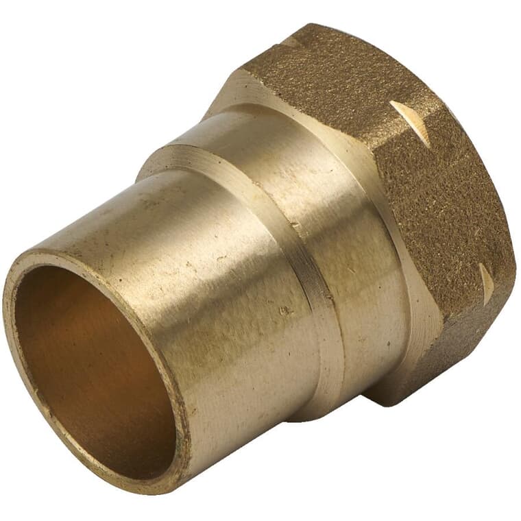 1/2" Copper x 3/8" FPT Brass Adapter