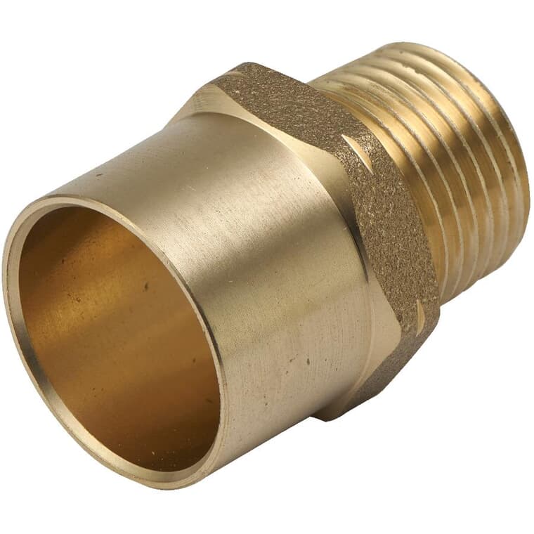 3/4" Copper x 1/2" MPT Brass Adapter