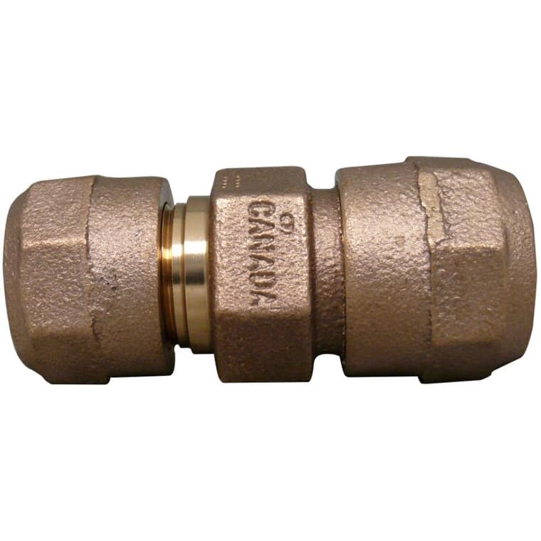 1" Compression Brass Coupling