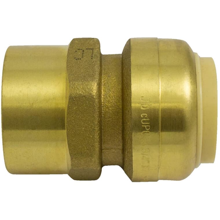 1" Push Fit x 1" FPT Push 'N' Connect Brass Adapter