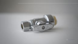WATERLINE PRODUCTS:1/2" Push Fit x 3/8" Compression Push 'N' Connect Angle Supply Stop Valve