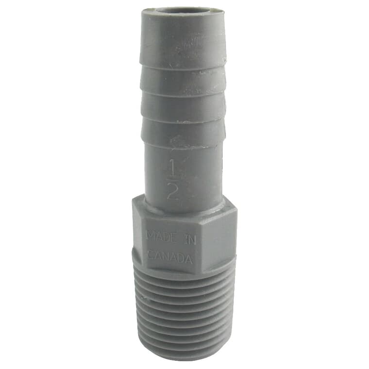 1/2" Insert x 1/2" MPT Poly Adapter