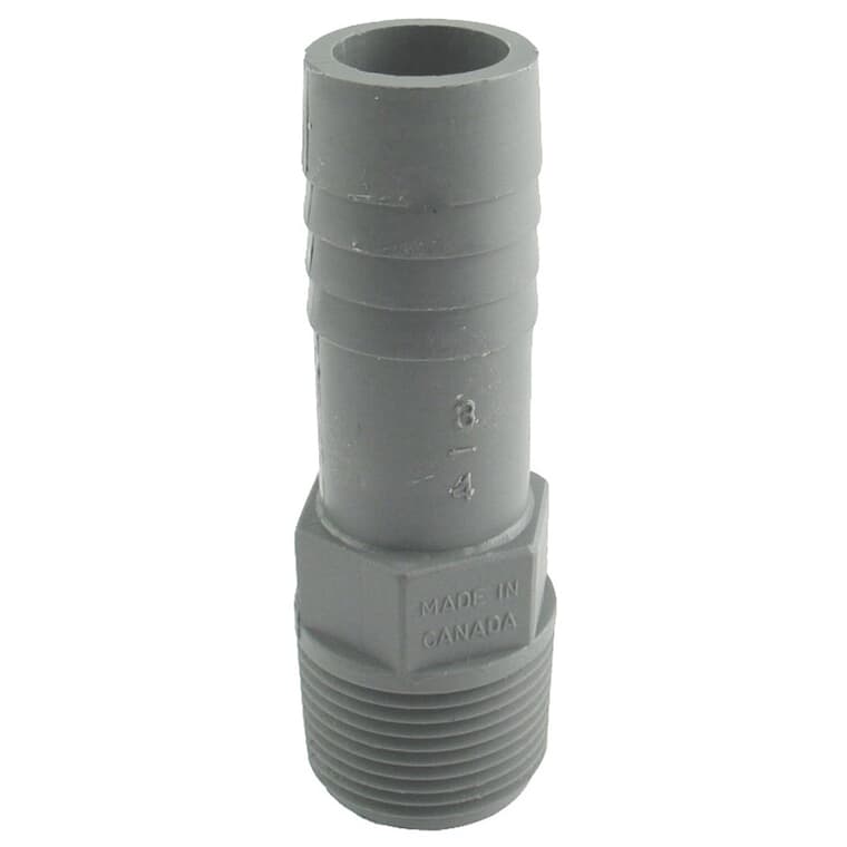 3/4" Insert x 3/4" MPT Poly Adapter