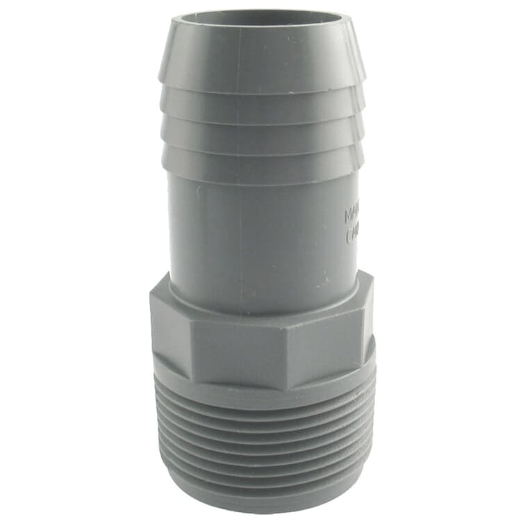 1-1/4" Insert x 1-1/4" MPT Poly Adapter