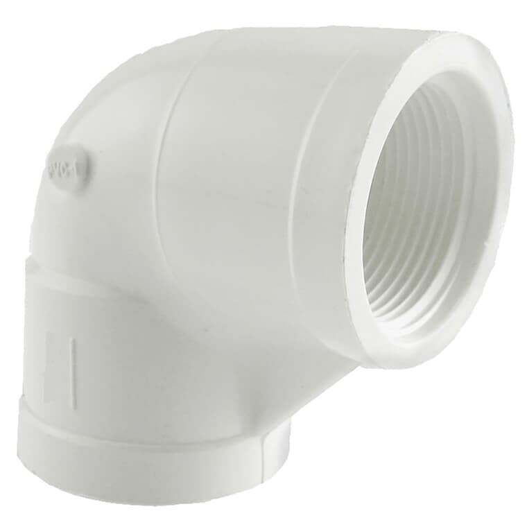 Schedule 40 1-1/2" FPT PVC 90 Degree Elbow