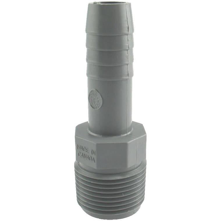 1/2" Insert x 3/4" MPT Poly Adapter