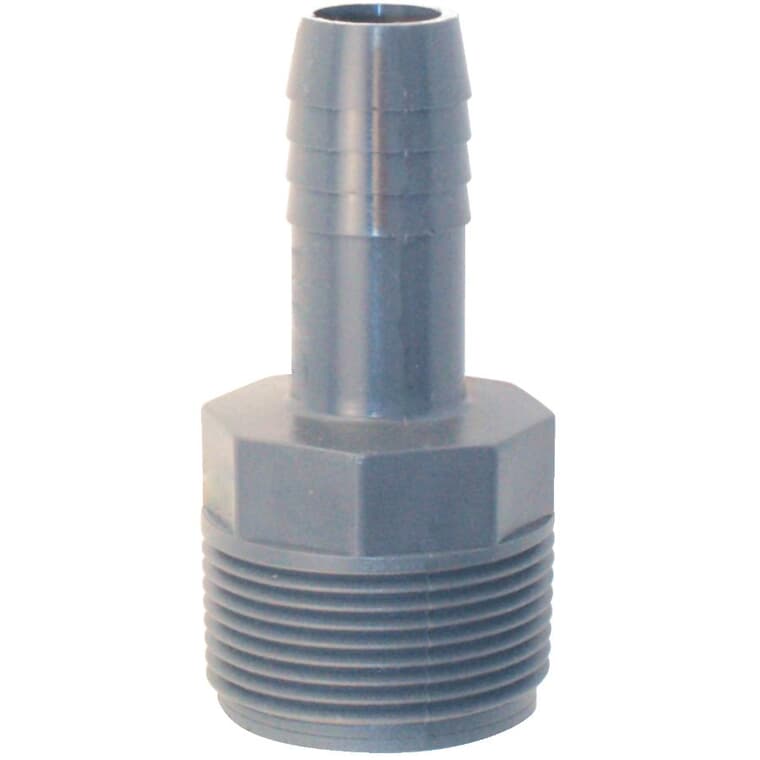 3/4" Insert x 1-1/4" MPT Poly Adapter