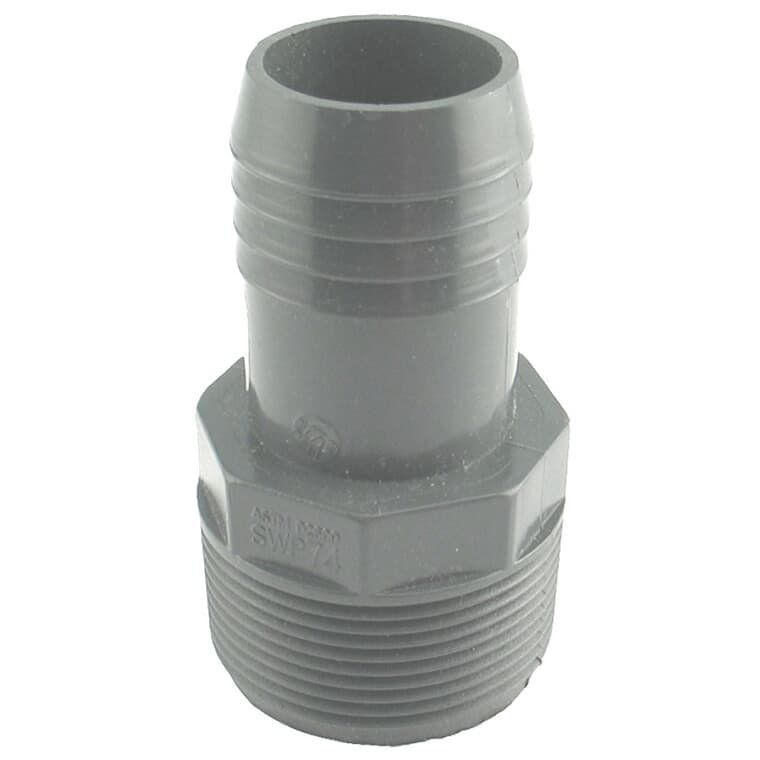 1-1/4" Insert x 1-1/2" MPT Poly Adapter