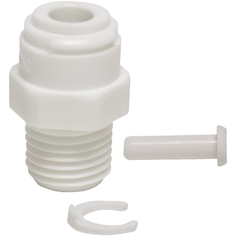 1/4" Outside Diameter x 1/4" MPT Quick Connect Adapter