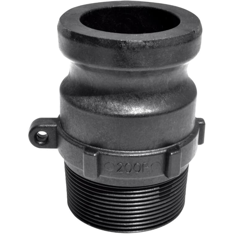 1" Male Cam x 1-1/4" Male Imperial Pipe Poly Coupling