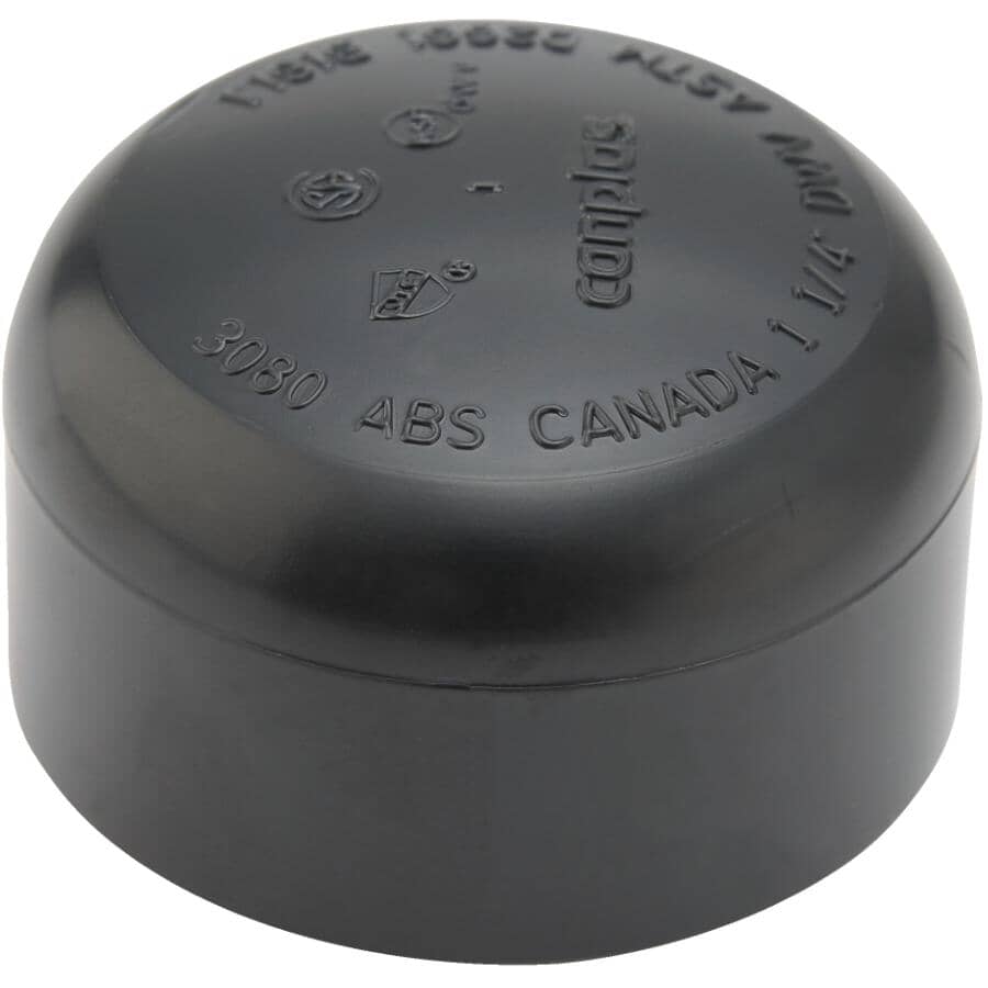 CANPLAS:1-1/4" Hub ABS Cap