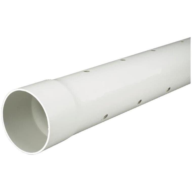 4" x 10' PVC Perforated Drain Pipe