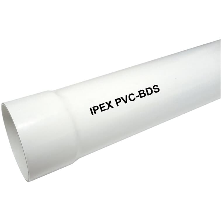 4" x 10' Solid PVC Sewer Pipe