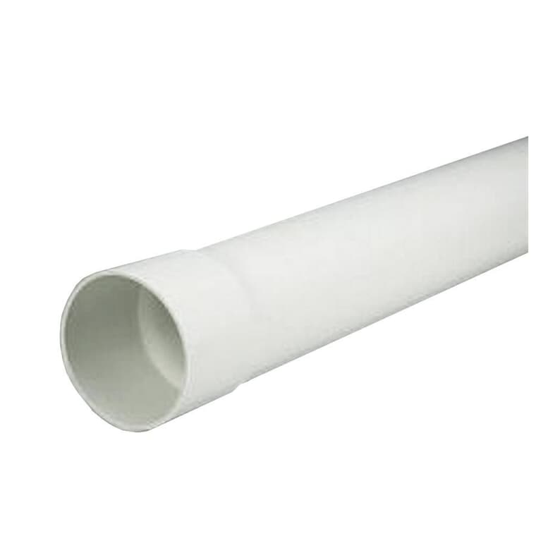 4" x 10' Solid PVC Sewer Pipe