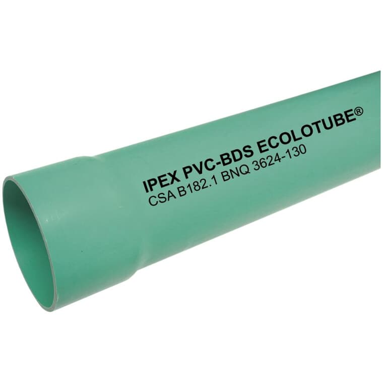 4" x 10' DR35 Solid PVC Sewer Pipe