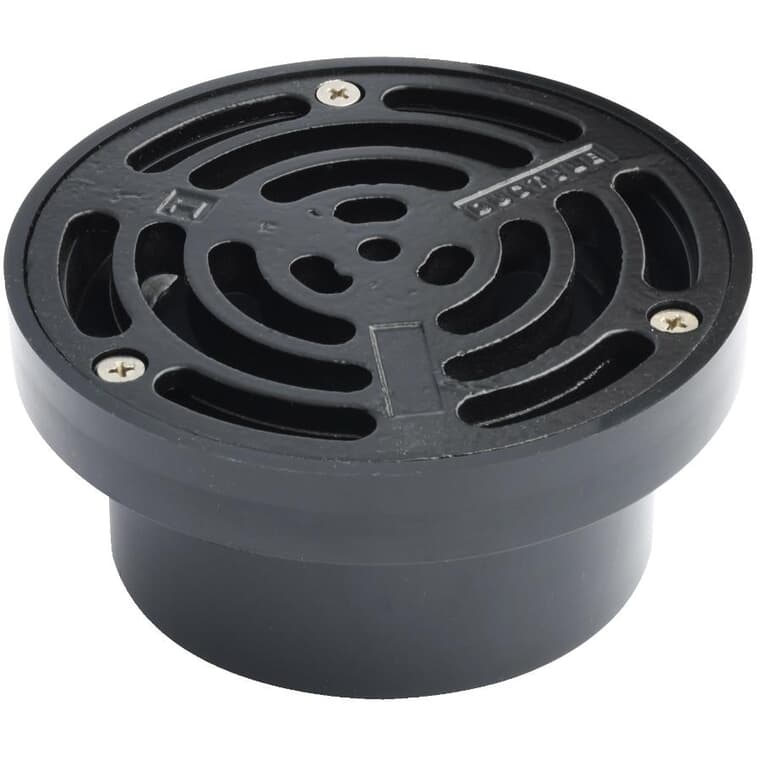 3" ABS Utility Floor Drain - with Ductile Iron Grate
