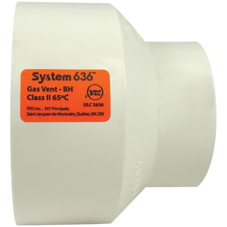 Raccord en PVC de 3 po x 2 po de canalisation de gaz System 636
