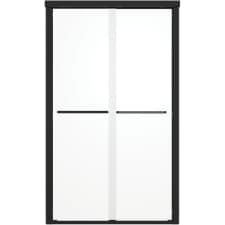 hana MAAX Hana Corner Pivot Shower Door - Matte Black Trim | Home Hardware