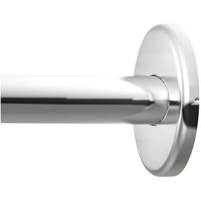 Moen Adjustable Curved Shower Rod, Moen 72 In Chrome Curved Adjustable Shower Curtain Rod