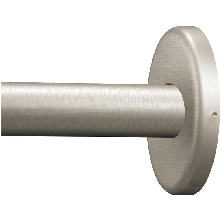 Adjustable Curved Shower Rod - Brushed Nickel, 36" - 60"