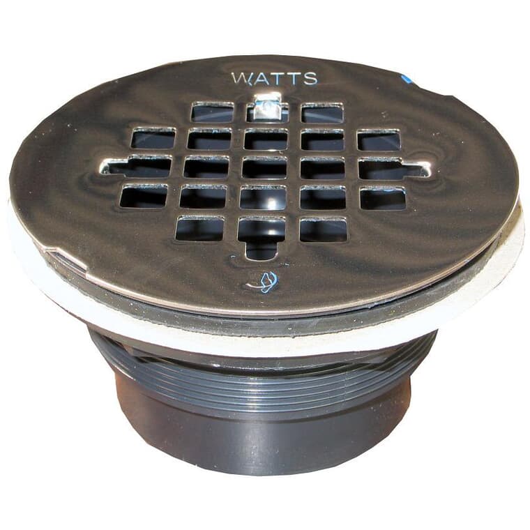 2" ABS Shower Drain - with Stainless Steel Strainer