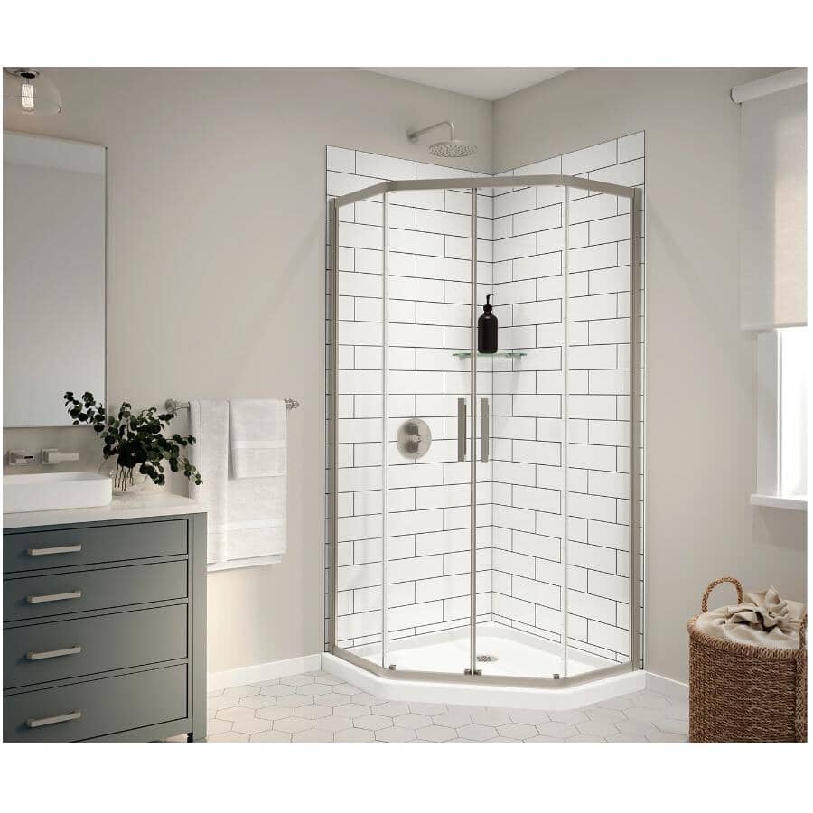 36 Corner Shower Kit With Walls